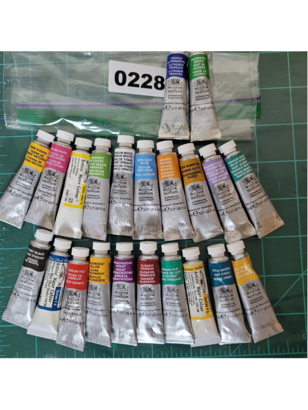 22 Winsor & Newtown Professional Watercolor 5ml Tubes #0228